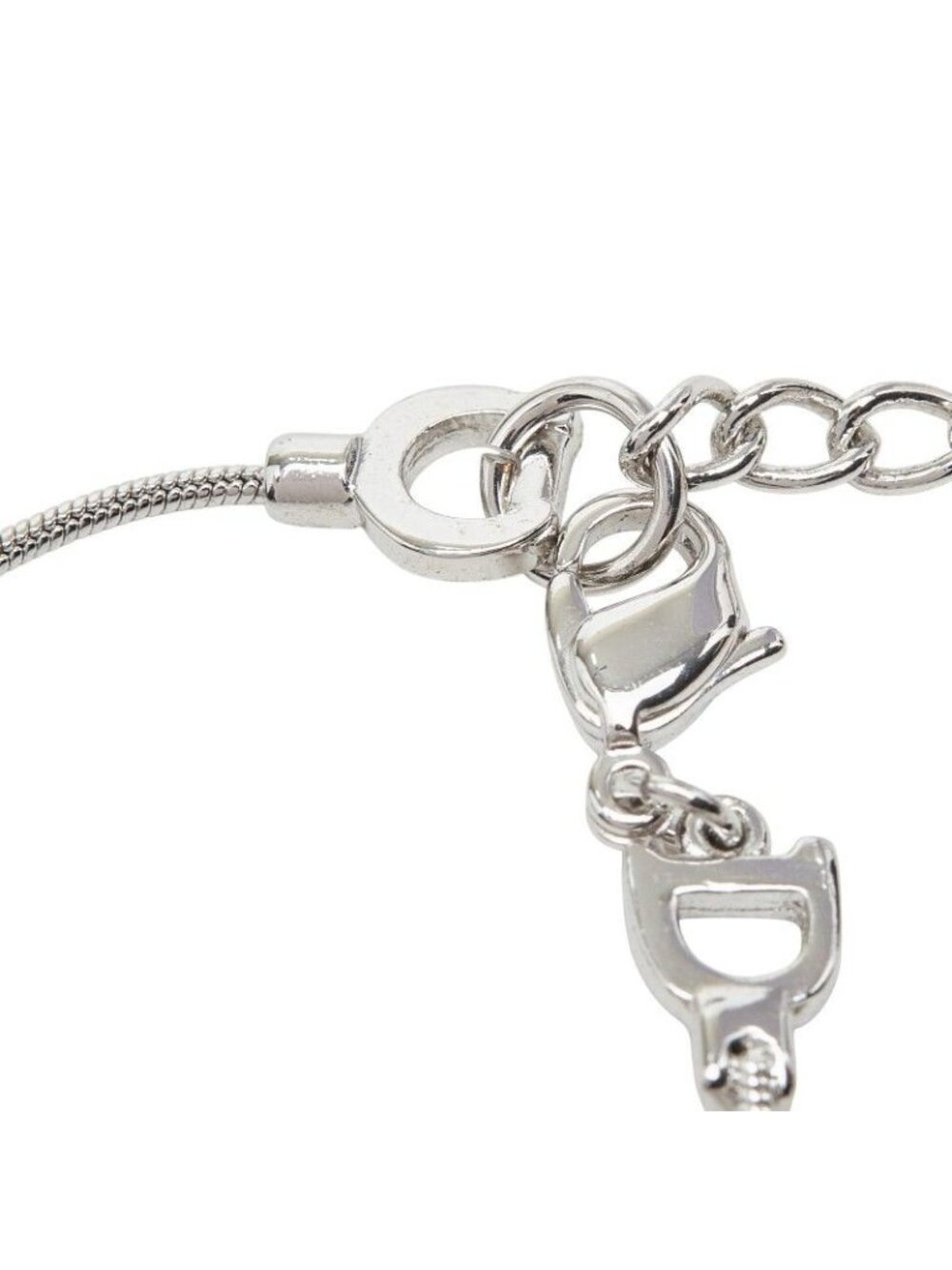 Dior Cat Motif Chain Bracelet Silver Metal - Picture 4 of 7